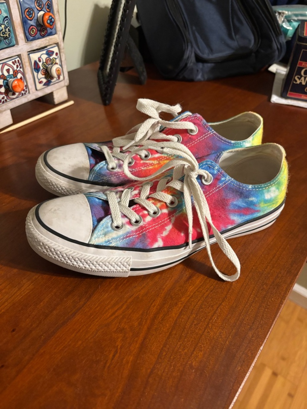 Womens Tie-Dye Converse Sneakers - Multicolor